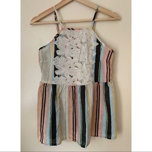Xhilaration • S • Striped Babydoll Tank Top